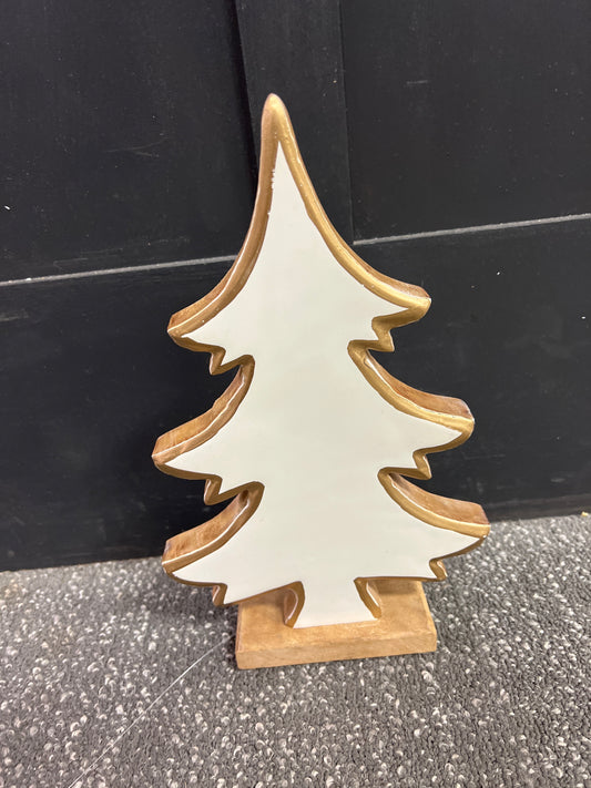 12.75x8 Wooden/Enamel Tree