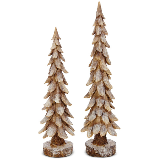 Set of 2 Snow Trees
