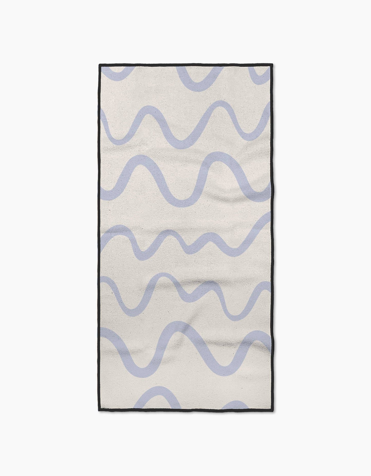 Wavy Stripe in Blue Fitness Towel