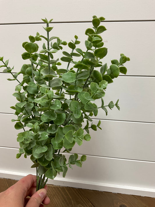 17.5" Eucalyptus Leaf Bush x7 Gr/GY