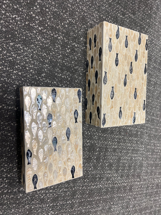Fish Capiz Boxes- Multi Color