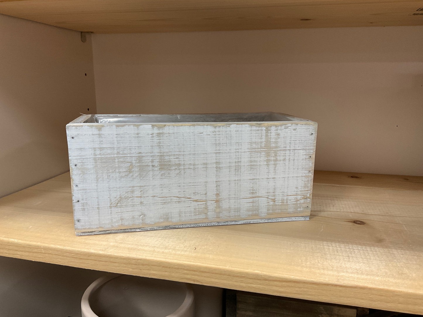 White Wood Box  10x4.5