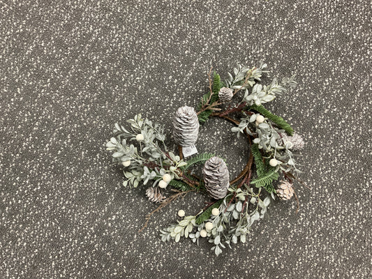 Hemlock, Pine & Pinecone Candle Ring