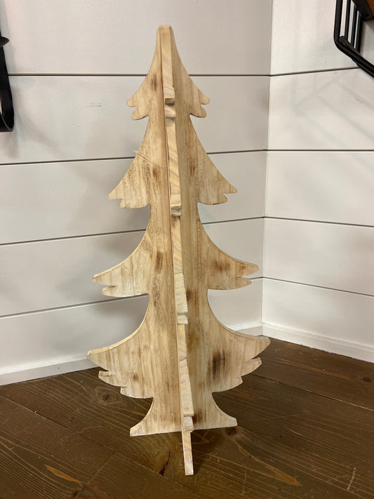 Wood Dimensional Rustic Tree