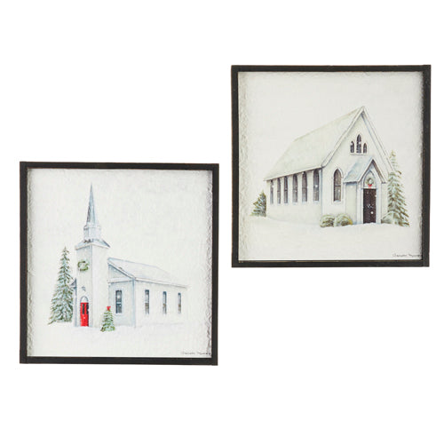 Church Textured framed wall art