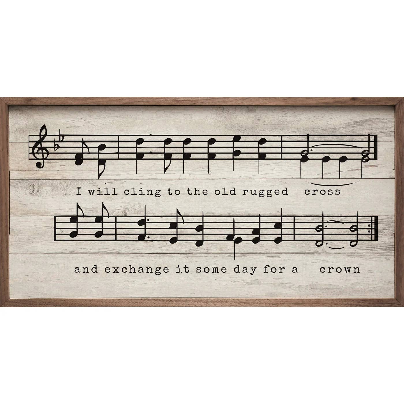 Old Rugged Cross Sheet Music Whitewash