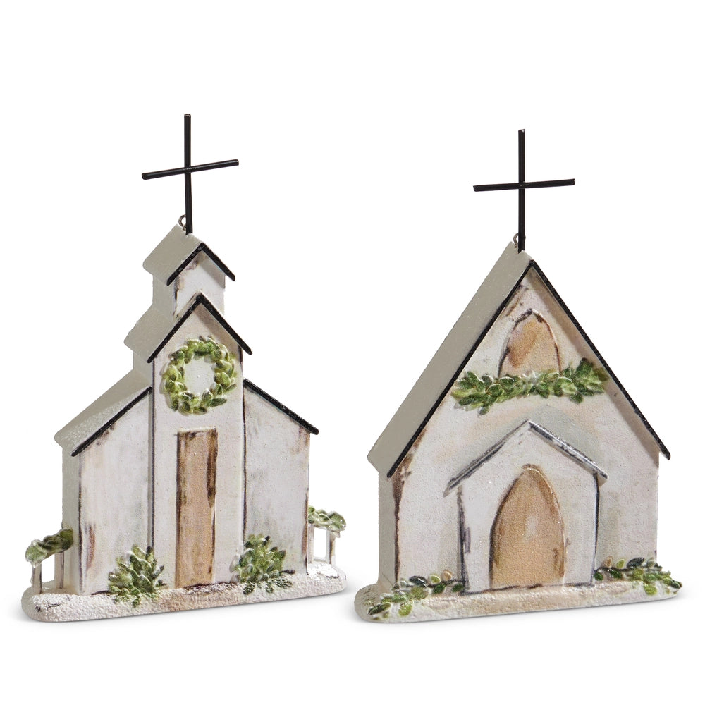 Asst 6" Church Ornament