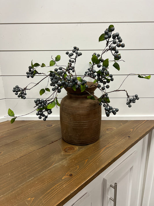 35" Blue Berry Spray