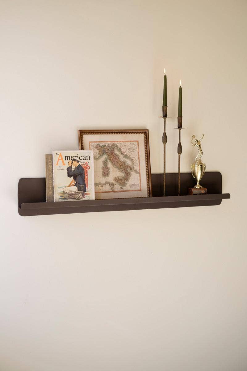 ANTIQUE BRONZE WALL SHELF