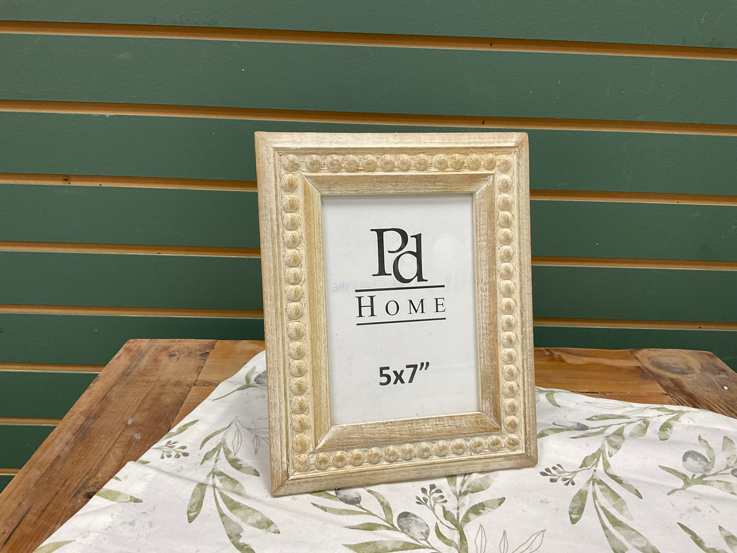 10.6 Wood Beaded Photo Frame