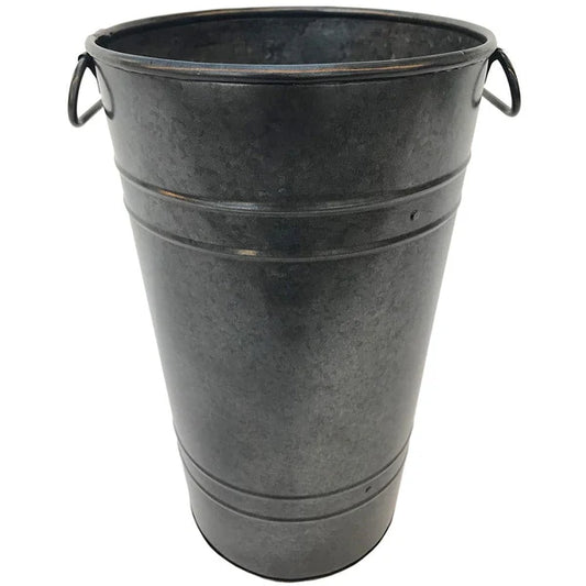 8x15 Galvanized Platinum Vase