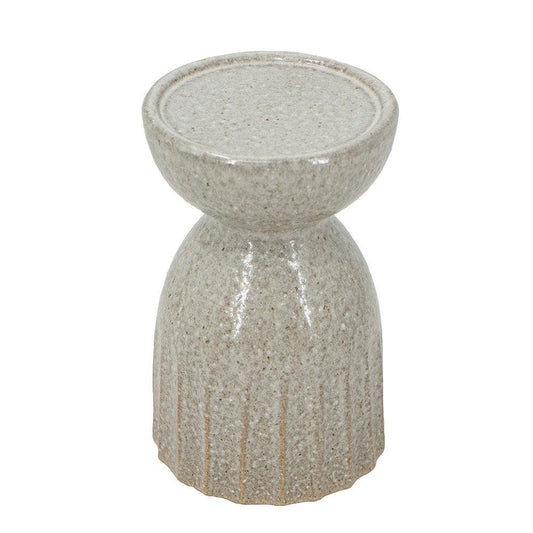 D4.5x7" Serenity Ridge Ceramic Candle Holder