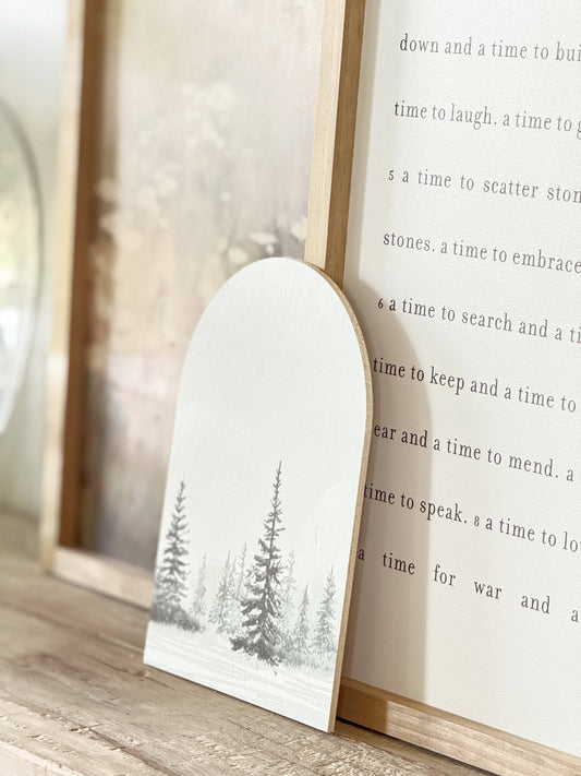 Winter Tree Landscape, Arch | Christmas Decor