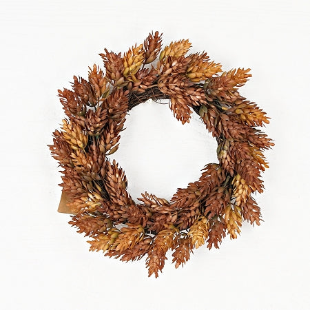 12" Twig Wreath Fall Mix Hops