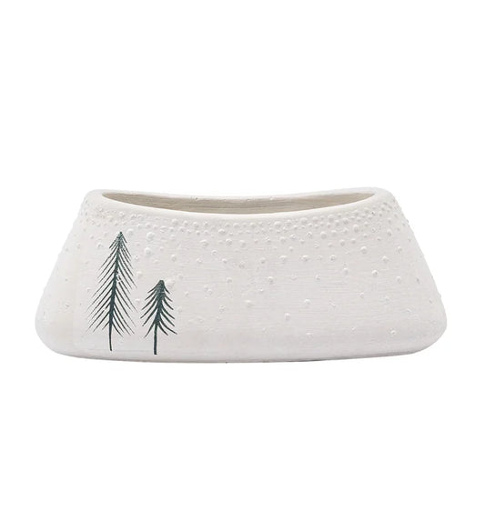 2-Pine Tree Oval White Plante