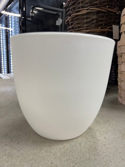 7" White Planter