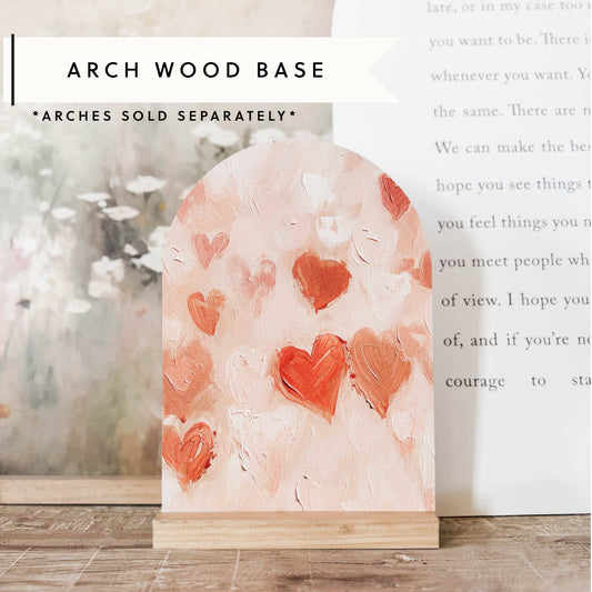 Arch Wood Base *BASE ONLY! Arches Sold Separately*: Dark Walnut / Small