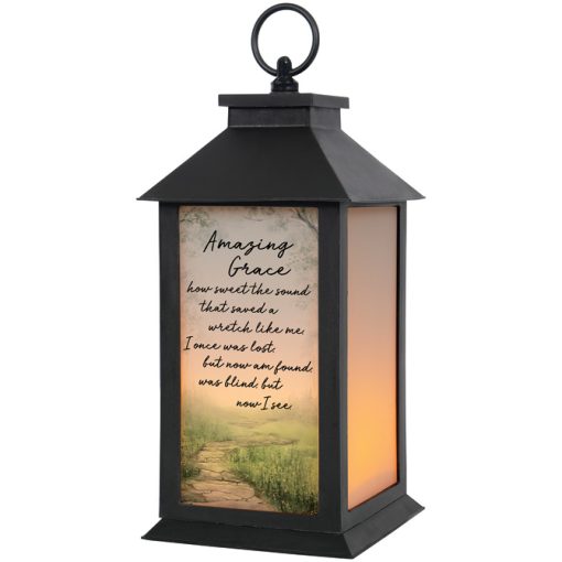 Lantern 13" Frost- Amazing Grace