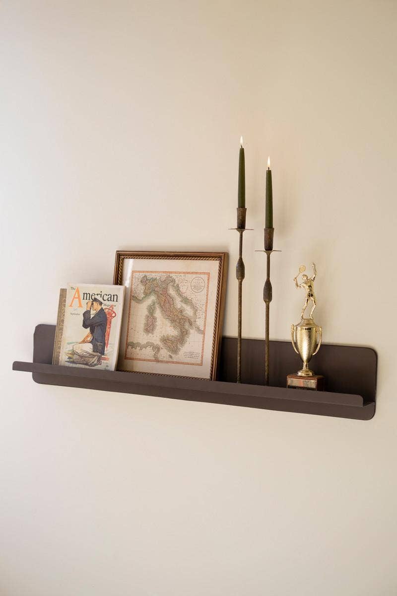 ANTIQUE BRONZE WALL SHELF