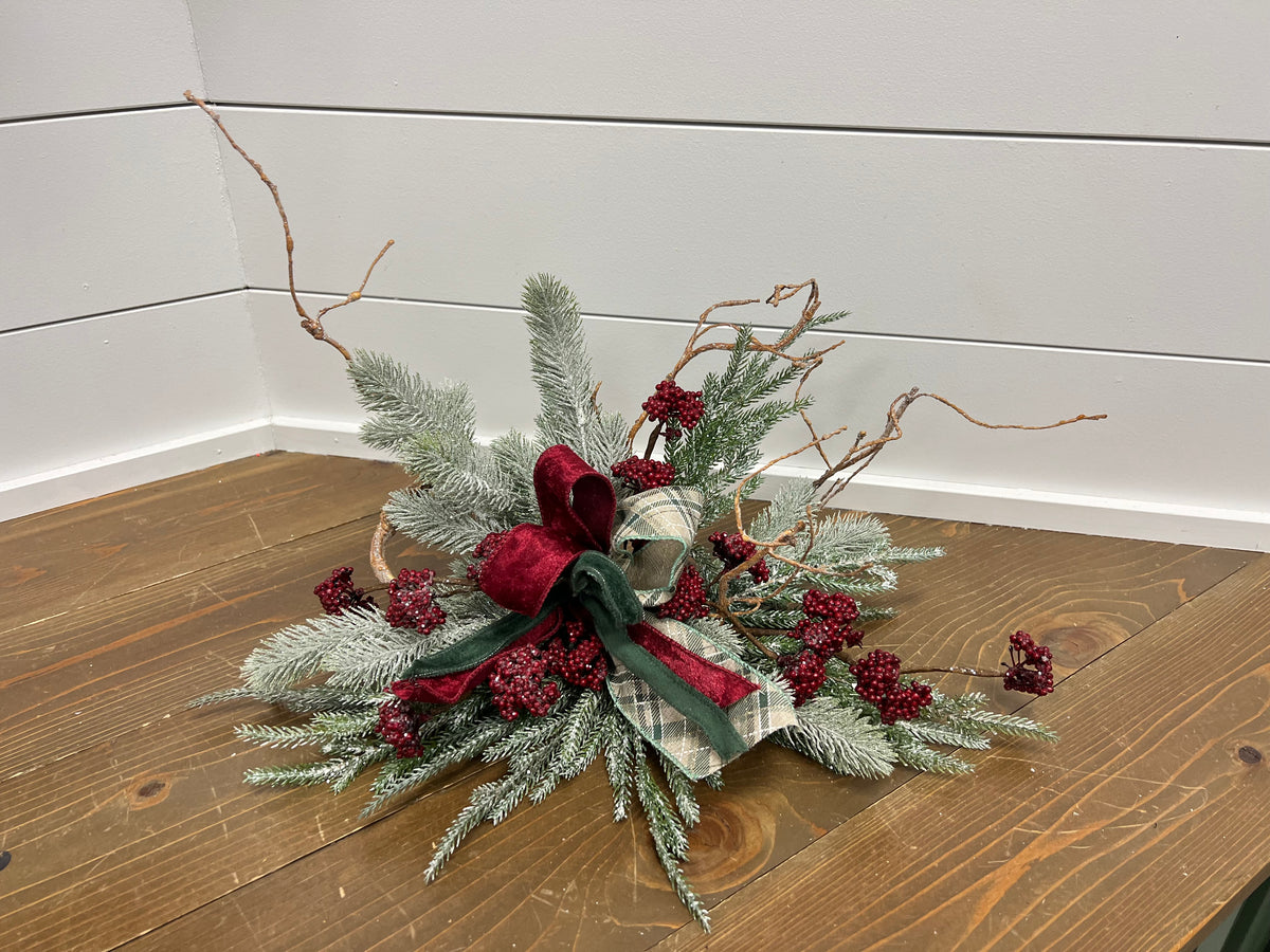 Ribbons with berries Laying Arrangement