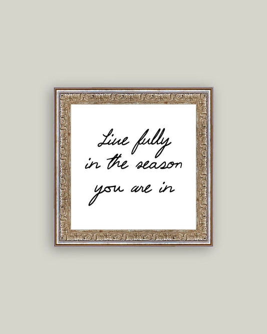 Live Fully Framed Antique Art