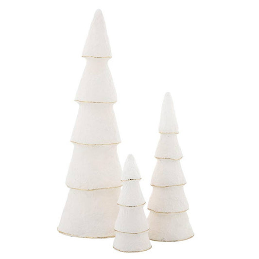 Paper-Mache Trees - Ivory