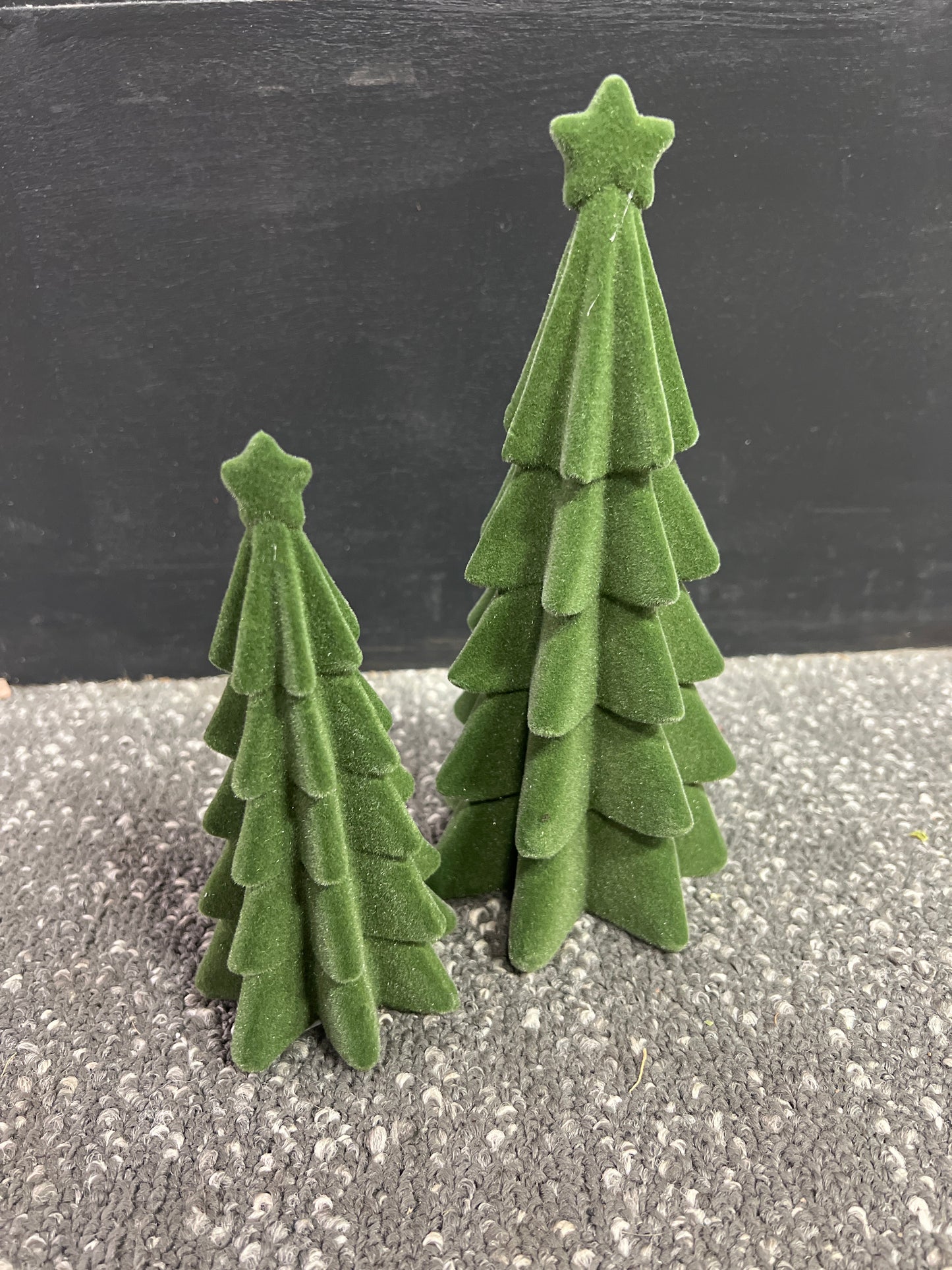 Green Velvet Tree with Star