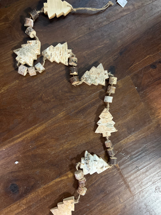 Birch & Tree Snowflake Garland