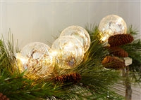 LED Ball Ornaments with Timer