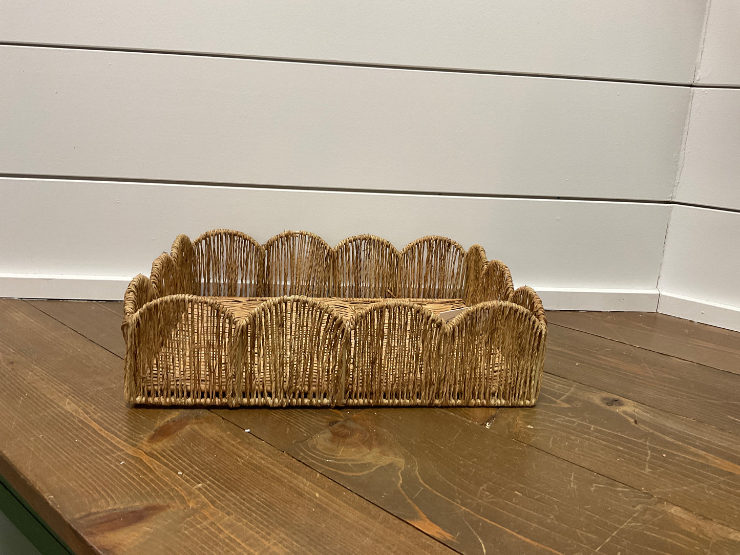 Petal Shape Rectangular Trays, Natural
