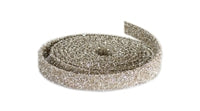 Gold/Silver Glitter Rope 1”W x 15'L Plastic