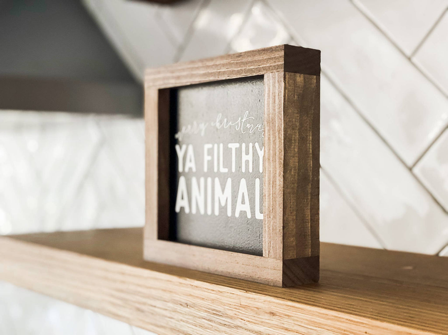 Merry Christmas Ya Filthy Animal | Christmas Wall Decor
