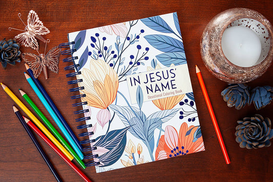 In Jesus' Name Devotional Coloring Book (New Product!)