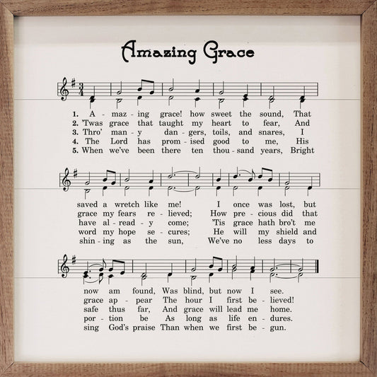 Amazing Grace Sheet Music White