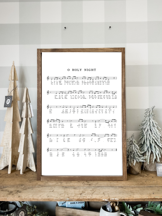 O Holy Night Hymn | Christmas Wall Decor, Made in the USA