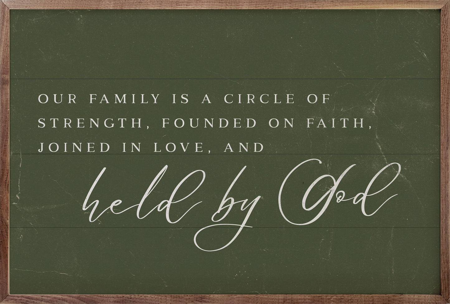 Held By God Green
