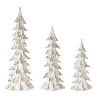 Cream Set of 3 Trees