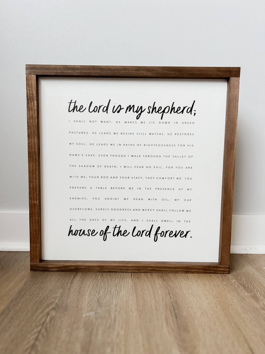 The Lord Is My Shepherd - Square | Christian Gifts
