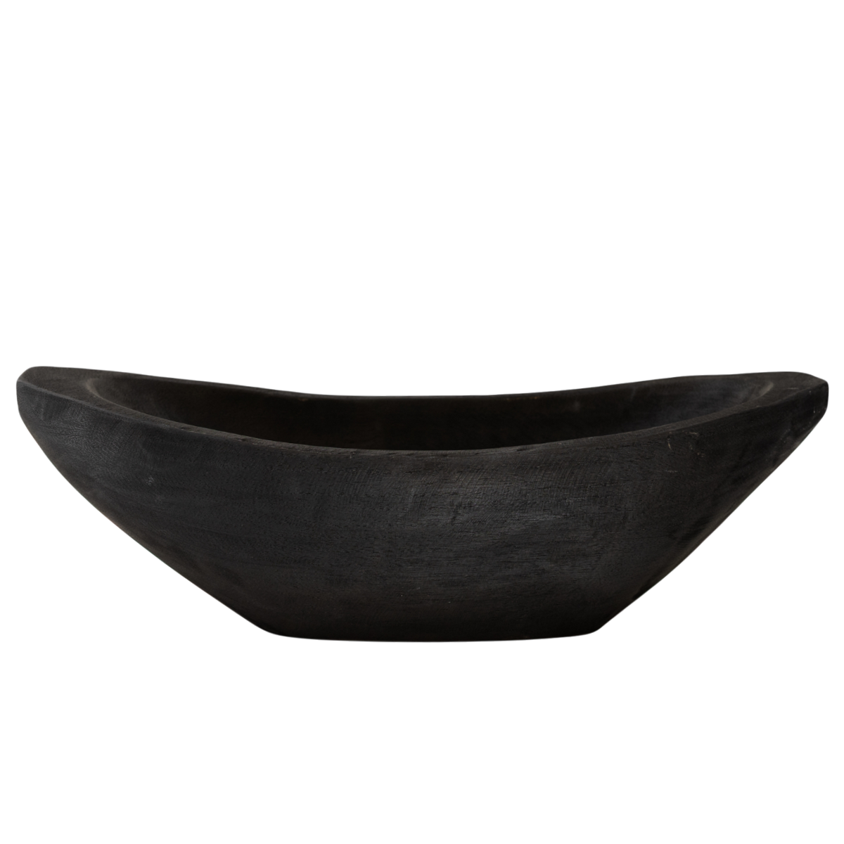 N168 Wood Dough Bowl - Black 18.75" x 5.25" x 6" PK 2