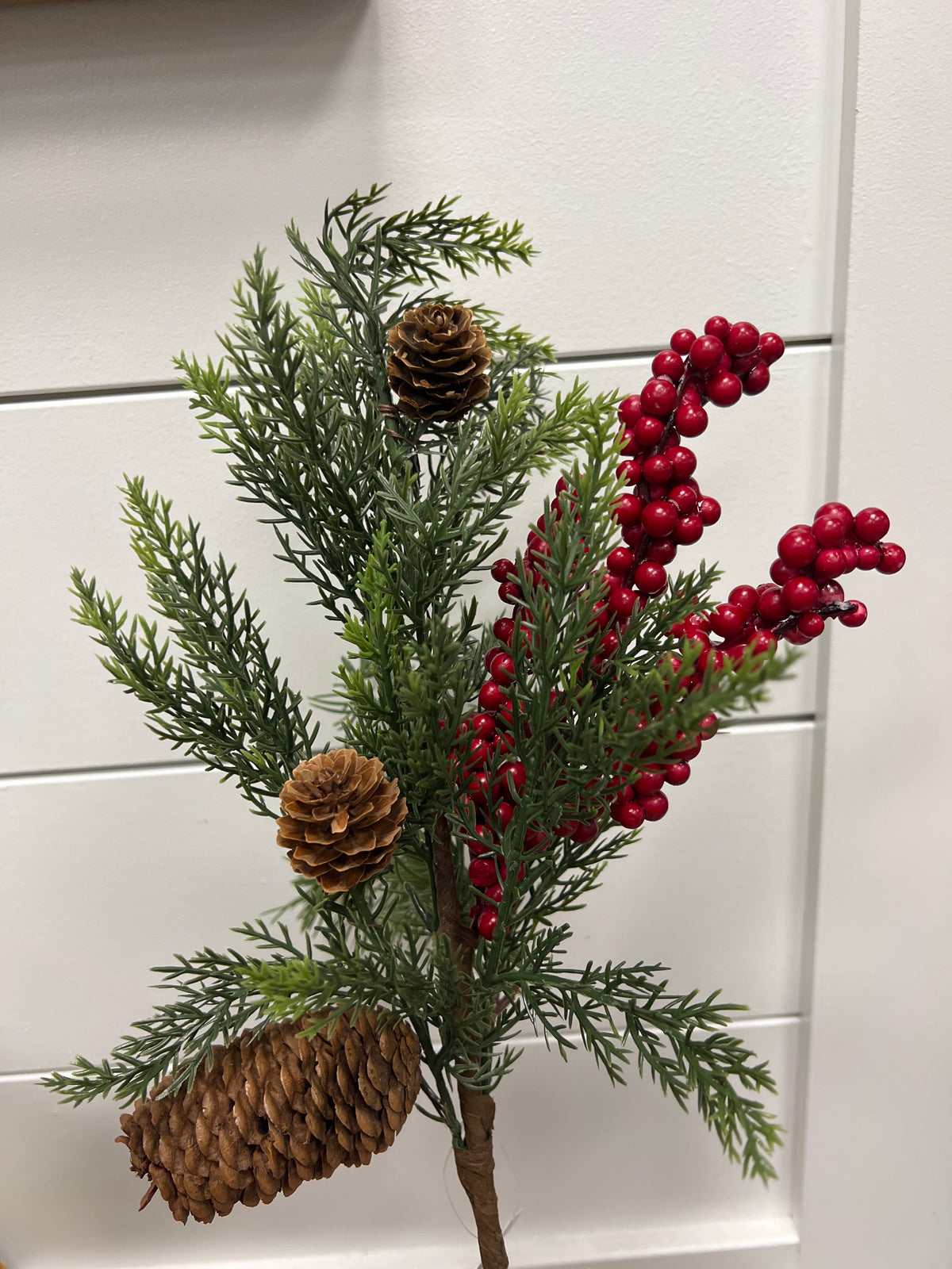 Pine, Pinecone & Red Berry