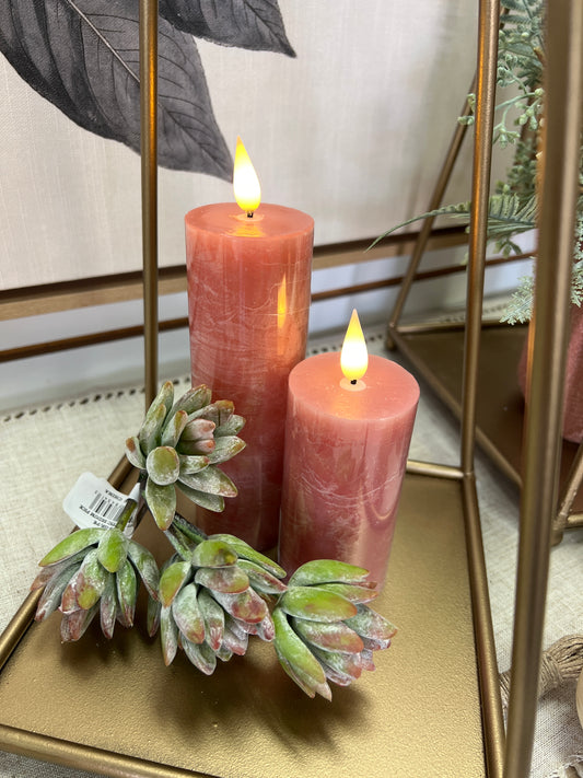 6" Pink LED Votive