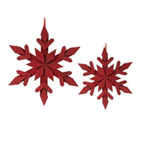 Red Snowflake Ornament