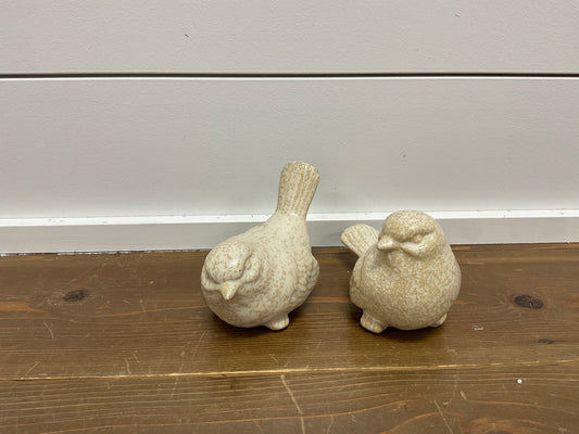Beige Ceramic Bird Asst