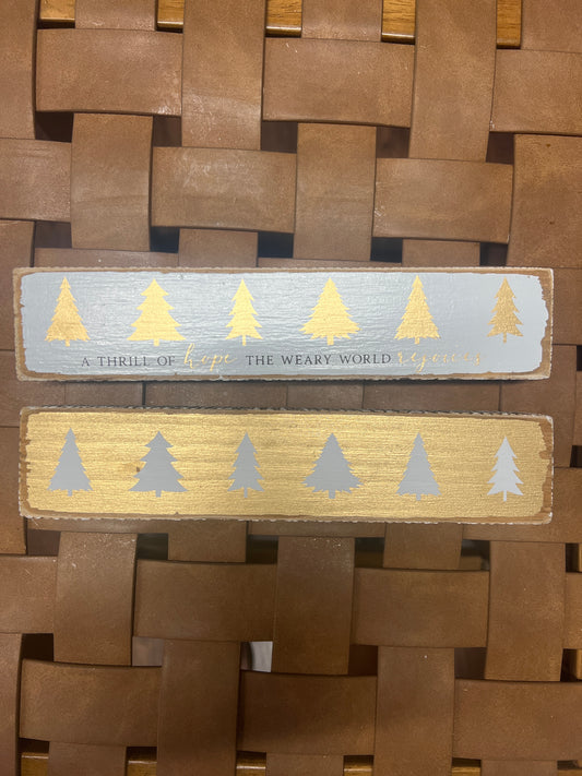 Long Metallic Tree Block