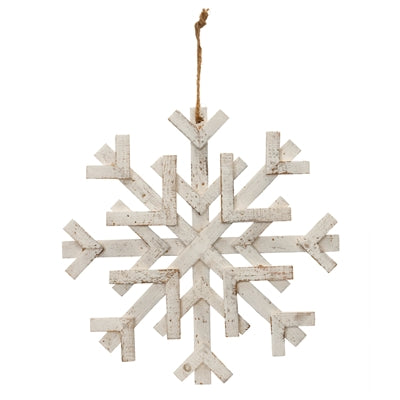 SNOWFLAKE 16”D WOOD