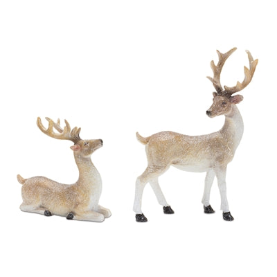 Set of 2 Resin Deer