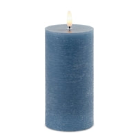 Blue 3x6 Wax Candle