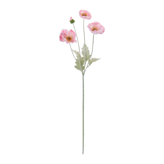 Poppy Spray 25”H Fabric