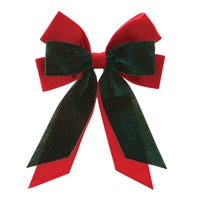 Bow Ornament 12”H Polyester