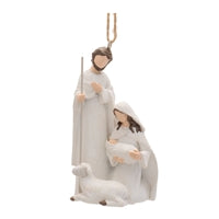 Holy Family Ornament 4”H
